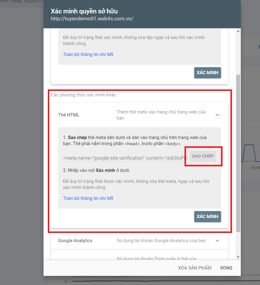 Hướng dẫn cài đặt Google Webmaster Tools